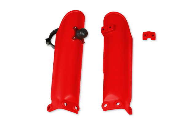 Fork Slider Protector + Quick Starter red for Gas Gas / Ktm / Husqvarna